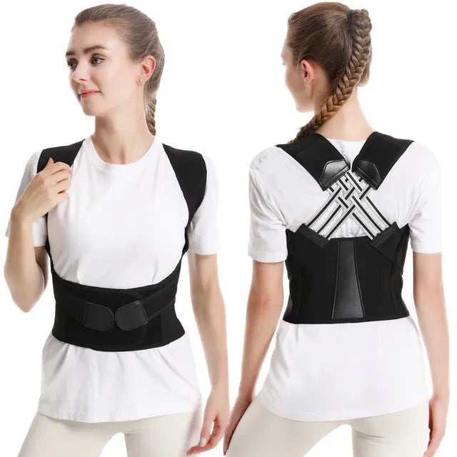 Adjustable Back Posture Brace for Office and Gym Use